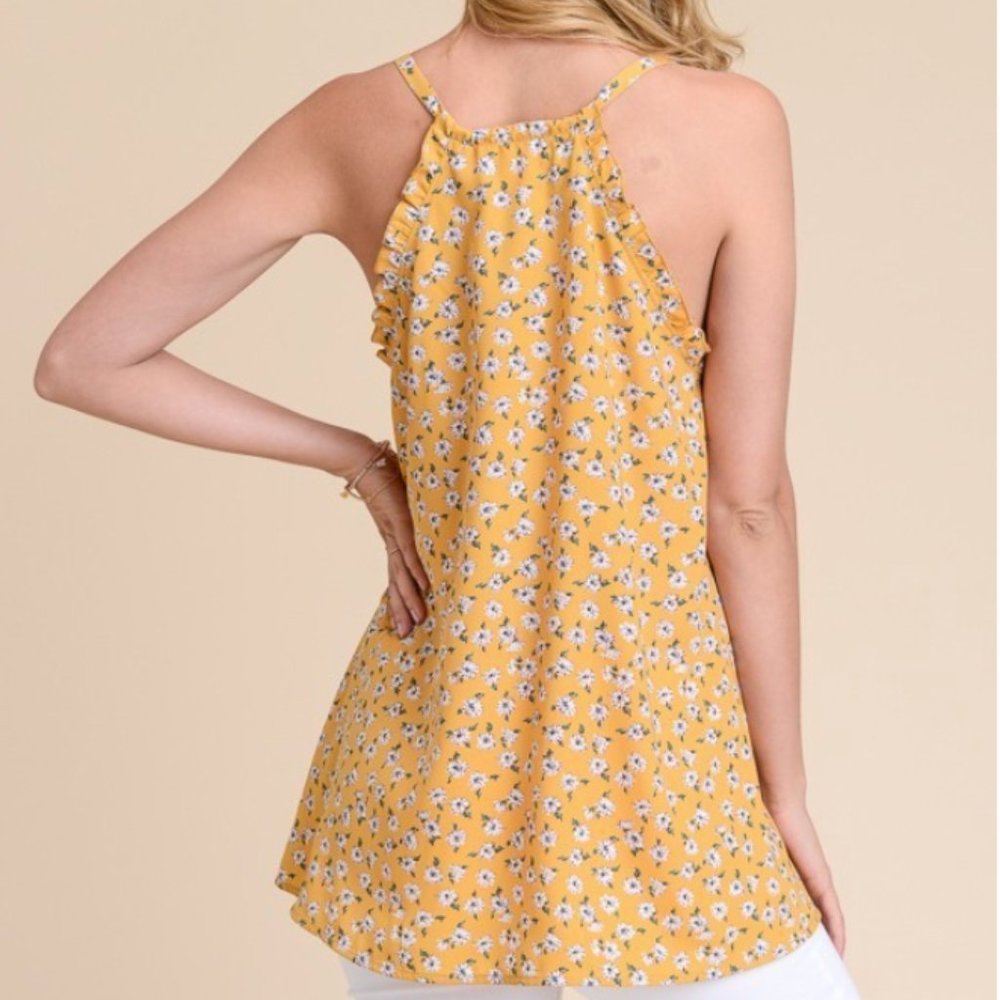 Hopely Ruffle Trim Halter Top - Picture 3 of 11